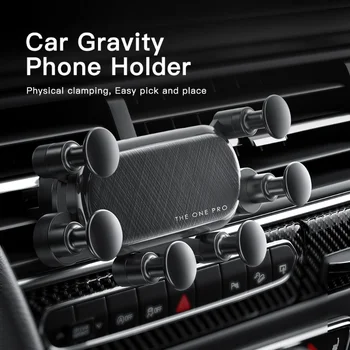 כוח המשיכה המכונית מחזיק טלפון שש נקודות תמיכה עבור iPhone 14 13 12 Samsung Xiaomi טלפון חכם בעל אוורור קליפ GPS לעמוד הר