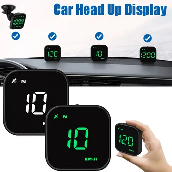 G4S אוניברסלית GPS HUD מכונית תצוגה עילית UBS ממשק מד מהירות דיגיטלי מעל למהירות השעון המעורר תזכורת על כל מכוניות ואביזרי רכב