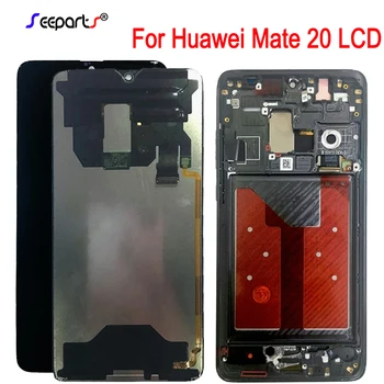 נבדק חדש מסך עבור Huawei Mate20 חבר 20 HMA-L29 תצוגת LCD מגע דיגיטלית מסך עם מסגרת Mate Huawei 20 תצוגת LCD