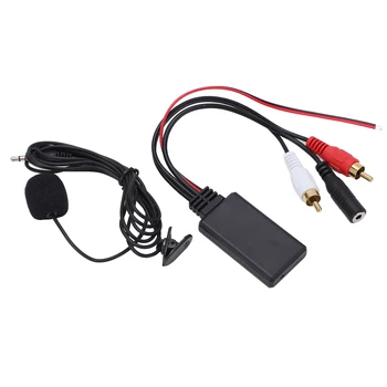 המכונית Bluetooth5.0 AUX IN מתאם עמיד בפני חום דיבורית מיקרופון ABS Wearproof על קנווד עם יציאת אודיו 2RCA עבור החלוץ