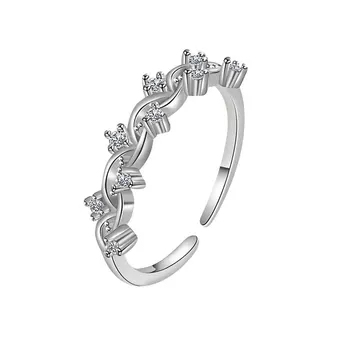 אופנה חדשה הטבעת לנשים אור יוקרה קר רוח שזורים גפן האצבע נישה אישיות גאות טיטניום פלדה Jewely