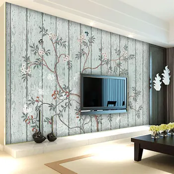 beibehang טפט מותאם אישית 3D מודרניים פשוטים מוקפד מצוירים ביד פרחים, ציור שמן נושא ציור קיר הסלון 3d רקעים