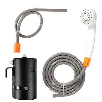 חיצוני נייד ראש מקלחת 4400mAh USB נטענת קמפינג חשמלי מקלחת משאבת לטיולים נסיעות שטיפת רכב חיות מחמד אמבטיה
