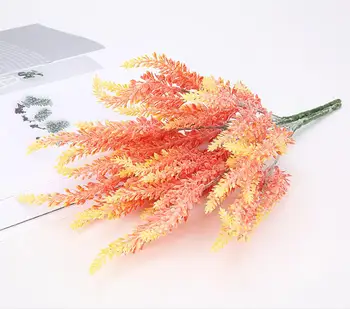 5pcs מלאכותי לבנדר סניף צמח קיר סידור פרחים אביזרים לחתונה זר פרחים הביתה בר המלון קישוט