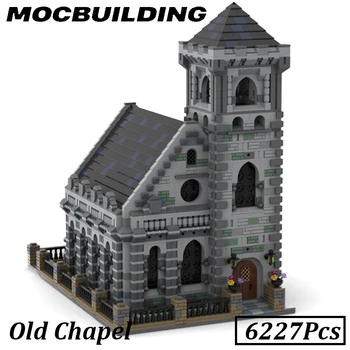בן התפילה מודל הכפר הכנסייה Moc אבני בניין רחוב עיר הבית המודולרי לבנים דגם צעצוע לילדים