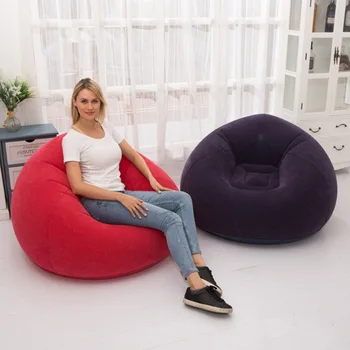 עצלן מתנפחים ספה גדולה כדורית הספה כיסאות נוהרים PVC טרקלין שעועית נייד הסלון קמפינג נסיעות רהיטים
