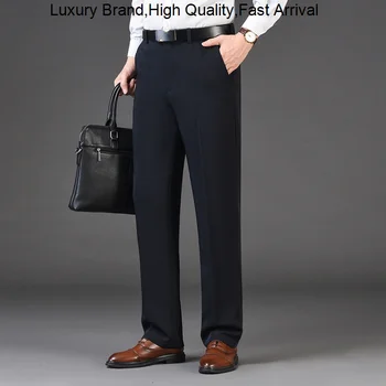 גברים חדשים של מכנסיים באופן רופף חוזה עסקי חליפת פנאי mens מכנסיים מכנסיים