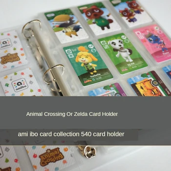 60 עמודים 540 כרטיס בעמדה מחזיק אחסון משחקים שונים Amiibo כרטיס אוסף בעלי חיים חוצים Zleda משחק מעולה כרטיס הספר