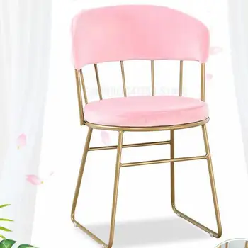 נורדי אור יוקרה ומתן שולחן כיסא שילוב פשוט משענת מסמר כיסא חלב חנות תה שולחן כיסא קפה מתוק
