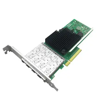 X710-DA4 4 יציאות SFP+ מתאם PCIe 3.0 x8 10Gbps Ethernet כרטיס רשת, משלוח חינם