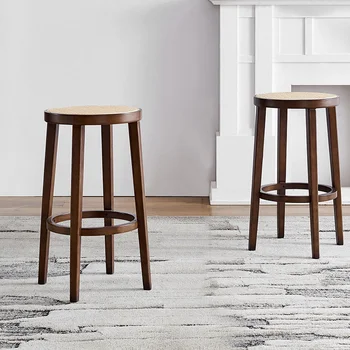 הנורדית המודרנית כסאות אוכל באיכות גבוהה, עיצוב גבוהה, כלי מטבח קש סלון שרפרף בר שולחן עמיד Comedor ריהוט הבית
