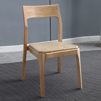 משרד טרקלין נורדי כיסא איפור מעץ מלא להירגע האוכל מעצב כיסאות אירועים ייחודי Silla Terciopelo ריהוט הבית WXH35XP