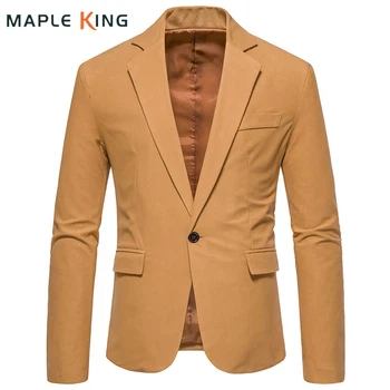 זמש ג 'קט של חליפה לגברים שמלת מעיל וינטג' Steampunk עסקי מזדמן סלים ג ' נטלמן קוריאני רשמי בלייזר Masculinas