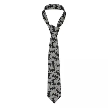 מזדמן חץ סקיני אפור שחור עטלפים עניבה סלים עניבה לגברים אדם אביזרים פשטות מסיבה רשמית עניבה