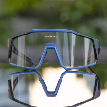 Kapvoe חדש Photochromic משקפי שמש לגבר רכיבה על אופניים משקפיים רטרו אופנה משקפי הגנה UV400 אופניים קלאסי MTB אופני כביש