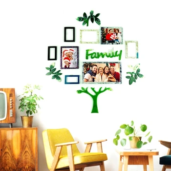 עץ המשפחה של תמונה שרף עובש להגדיר אמנות קיר קישוטי התבנית קריסטל אפוקסי התבנית ליציקת עיצוב הבית מסגרת תמונה
