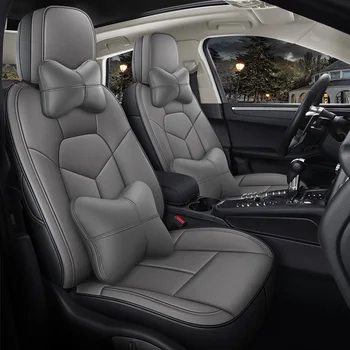 מותאם אישית מושב המכונית כיסוי עור סט מלא עבור פיאט 500 2011-2012 אביזרים הפנים DropShipping אוטומטי חורף סט מלא מכוניות
