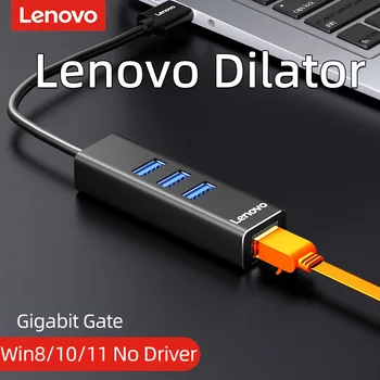 Lenovo רב ממשק USB כבל הרשת למתאם TypeC נייד עם יציאת רשת Gigabit ורב ממשק רב תכליתי