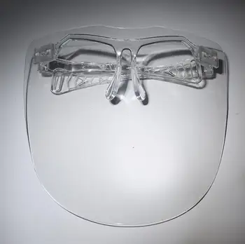 2020 אופנה חדשה אחת חלקים גדולים עדשות משקפיים שקופות מגן Mask64g מחשב פיצוץ הוכחה עדשות משקפיים