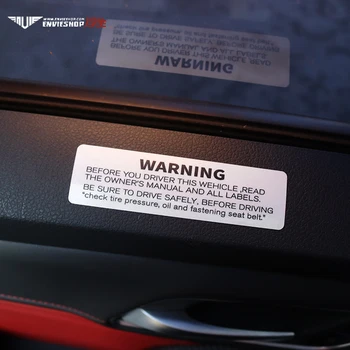 מקורי בטיחות הנהיגה אזהרה המכונית Stickerss Efflective עמיד למים שריטה חסימת מדבקות אוטומטי הפנים PVC דקורטיבי מקל