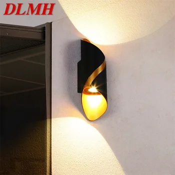 DLMH קיר חיצוני גוף תאורה LED עמיד למים מנורת קיר מודרני פטיו יצירתי דקורטיבי עבור גינה מרפסת מרפסת חצר