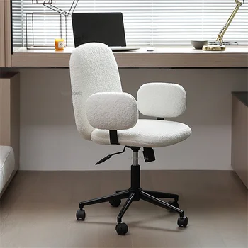 נורדי רהיטים פלנל למשרד כסאות משרד נוחים בישיבה השינה המחקר דיק כסא מעלית סיבוב כיסא המחשב