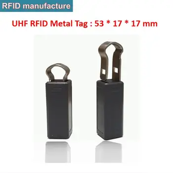 במלאי מדבקה זול יותר בעל ביצועים גבוהים, אנטי מתכת uhf rfid תג עמיד ABS פסיבי איירונסייד סלים Monza4QT עבור UHF RFID reader