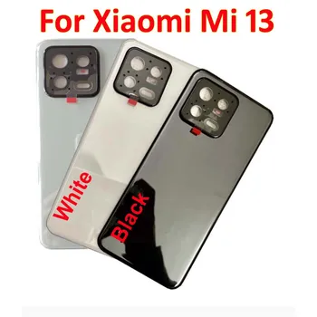 מקורי Xiaomi 13 Mi13 הסוללה הכיסוי האחורי דיור הדלת האחורית מקרה זכוכית המכסה טלפון פגז עם דבק + מסגרת המצלמה