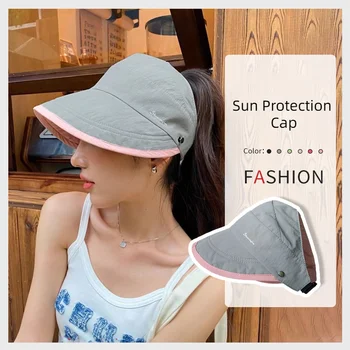 ריק העליון צל השמש הגנה נגד השמש UV כובע נשים כובעים