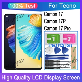 המקורי על Tecno Camon 17 Camon 17P Camon 17 Pro תצוגת LCD מסך מגע דיגיטלית החלפת