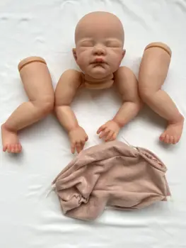 NPK 21inch ישן התינוק כבר צבוע מחדש חלקי הבובה אוגוסט חמוד 3D ציור עם נראים לעין ורידים בד הגוף כלול