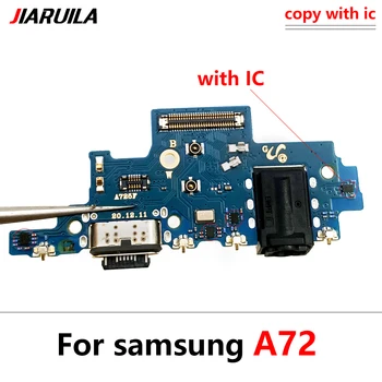 המקורי מטען USB Plug עבור Samsung A72 מחבר USB החלפת נמל הטעינה Flex