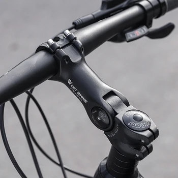 מתכוונן אופניים הכידון גזע משתנה 60 מעלות סגסוגת אלומיניום אופניים הכידון קמה אופני כביש מזלג קדמי גזע מתאם