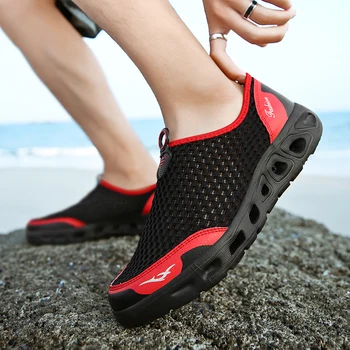 2022 נעלי ספורט לגברים חיצוני לנשימה נעלי החוף אור שכשוך נעלי ייבוש מהיר הנהר מעקב נעלי ספורט סנדלי גברים