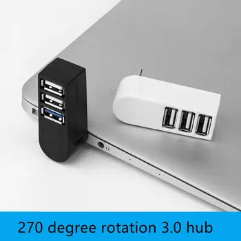 270° סיבוב רכזת usb מפצל נייד Mini usb hub 3.04 port רכזת ספליטר,USB2.0 USB3.0 YCT