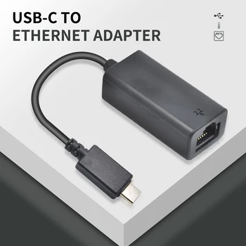 USB-C כדי RJ45 Ethernet Adapter Type C מתאם רשת Ethernet USB-C כבל בקרה עבור ה-Macbook