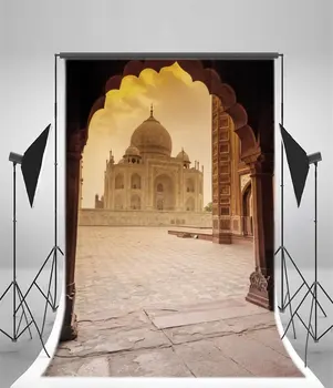 צילום רקע CastleEuropean אדריכלות הטאג ' מאהל קשת הדלת בליה רצפת השיש