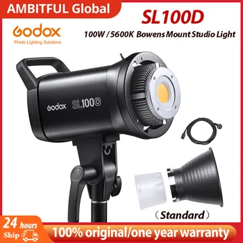 Godox SL100D SL-100D 100W 5600K גרסה לבנה פנל LCD LED Video Light פלט רציף בואן הר סטודיו אור