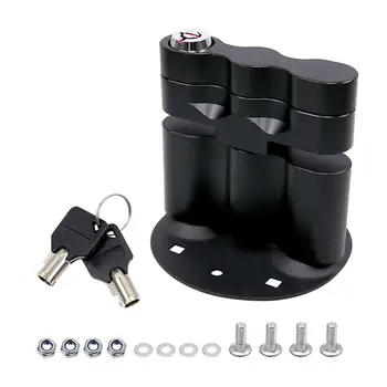 RX Pack הר מנעול עם מפתחות מיכל גז ההרכבה תיקון רכב אביזר חובה כבדה מיכל הדלק פחיות לנעול שחור