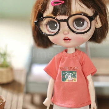 1PCS קריקטורה חמודה בחולצה Blyth בובות סינר מכנסיים בגדי התלבושת Accessoris בנות צעצוע