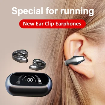CUFOK S03 Bluetooth אוזניות עגיל HiFi בס TWS אוזניות אלחוטיות ספורט אוזניות באוזן אוזניות קליפ PK Ambie נשמע Earcuffs