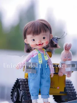 mydoll bjd 1/6 טריק או לטפל בובה חומר שרף DIY בובה אביזרים ילדים שובבים בובה בלי איפור בובת צעצוע ילדה מתנה