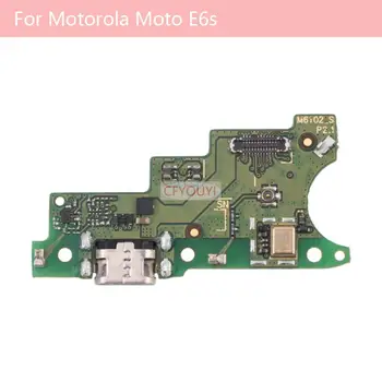 חדש עבור Motorola Moto E6 / E6S / E6 פלוס / E6 לשחק טעינת USB לוח מזח נמל להגמיש כבלים תיקון חלקים