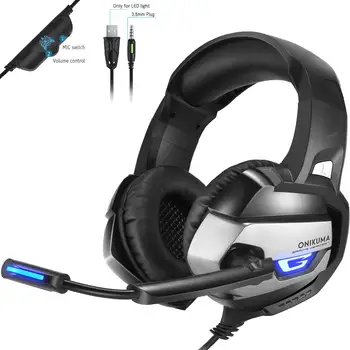 ONIKUMA K5 המשחקים אוזניות עם מיקרופון casque PC Gamer 3.5 מ 