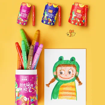 ילדים ציור צביעה חקר עפרון שמן עיפרון התינוק שרבוט ציור על הידיים כלי ציור להגדיר מונטסורי צעצועים