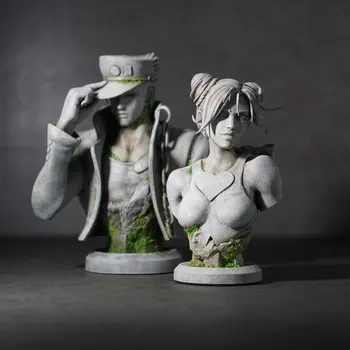 12cm אנימה ג ' וג ' ו הרפתקאות מעולה Jotaro Kujo Jolyne Cujoh דמויות פעולה סימולציה פסל אבן קישוט קישוט מתנה