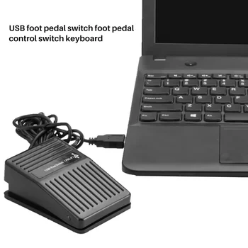 USB מתג דוושת רגל מקלדת שליטה פעולה למחשב, משחקי מחשב חדש PCsensor רגל מתג-USB HID דוושת