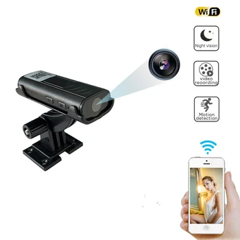 W2 מיני מצלמת בבית מצלמת אבטחה ראיית לילה 1080P HD Wireless WiFi מצלמה זעירה מבט מרחוק סופר נני קאם קטן מקליט